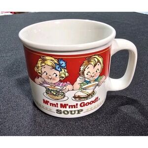 Vintage 1993 Campbell's Kids Soup Mug Cup Bowl Westwood International M'm! Good!